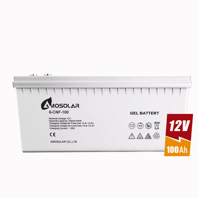 Bateria de gel de 12V 250Ah para sistema solar com vida útil de ciclo de 1500 vezes e aceita OEM/ODM