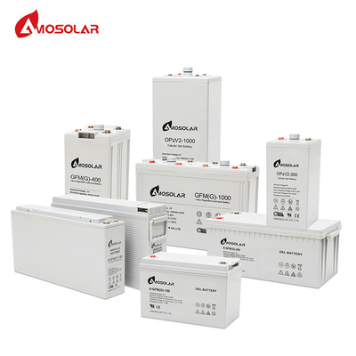 Bateria de gel de 12V 250Ah para sistema solar com vida útil de ciclo de 1500 vezes e aceita OEM/ODM
