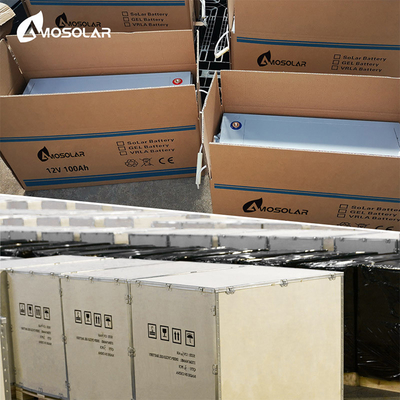 Bateria de gel de 12V 250Ah para sistema solar com vida útil de ciclo de 1500 vezes e aceita OEM/ODM
