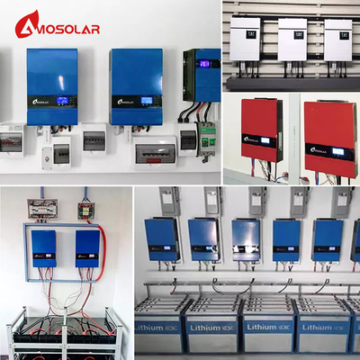 Sistema Solar Amosolar de 5kw 48v Off Grid com Wifi e carregador Mppt 13KG
