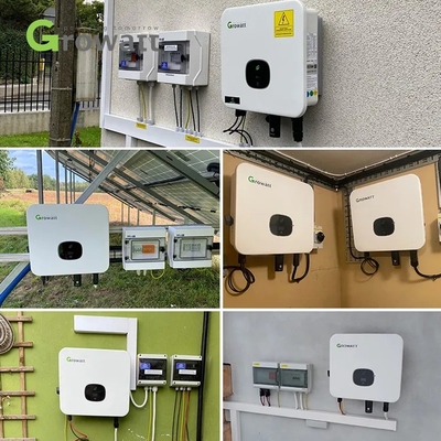 375/350/160mm Growatt 5kw 8kw 10kw Inverter com OLED LCD Display 3 Fase MOD 10KTL3-X Ongrid Inverter híbrido