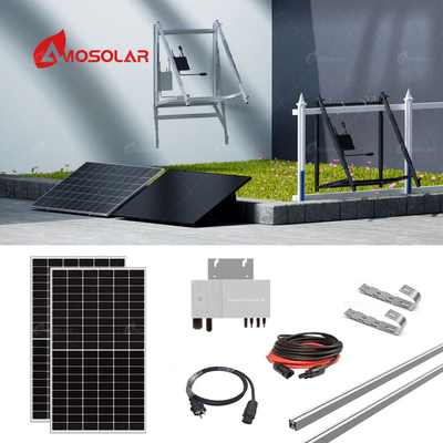 MPPT Sistema de suporte de painéis solares para varanda Amosolar On Grid Hybrid 800w 1000w 1200w