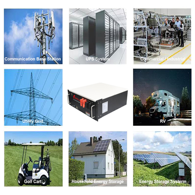 Bateria LiFePO4 de 48V/51.2V para sistema de armazenamento de energia solar Bateria de íons de lítio de 5 kW 10 kW