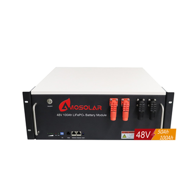 Experimente 100% de taxa de carregamento com a bateria de iões de lítio Amosolar 48V 100Ah 150Ah 200Ah