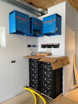 Módulo de Bateria de Lítio 48V 51.2V 200Ah 10Kw Quadrado Fósfato de Ferro para Sistema Solar