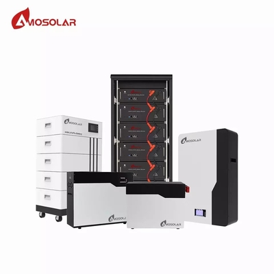 Bateria Amosolar 48V 100Ah LifePO4 Hv Bateria de íons de lítio com vida útil de ciclo longo