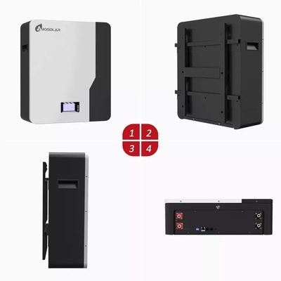 Bateria Amosolar 48V 100Ah LifePO4 Hv Bateria de íons de lítio com vida útil de ciclo longo