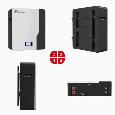 48v 51.2v 100ah 200ah 5Kwh 10Kwh Bateria de ferro de lítio para ciclo profundo residencial Amosolar
