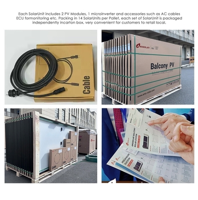 Controlador MPPT Amosolar 1000W 600W 800W SolarUnit para casa em rede Balcão Kit de Sistema Solar PV