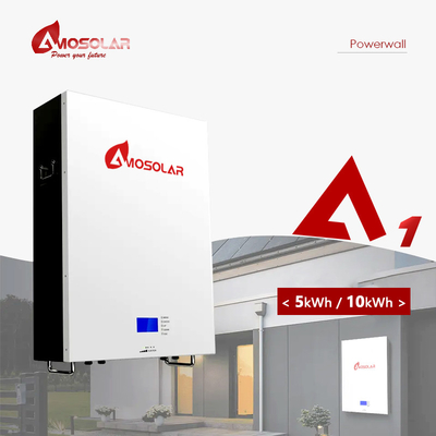 Amosolar 10kwh 5kwh 48v 100ah 200ah Bateria solar de lítio para armazenamento à temperatura ambiente