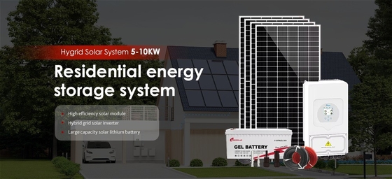 5kw 10kw 15kw 20kw 30kw Sistema híbrido de energia solar e eólica com bateria de lítio LiFePO4