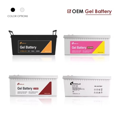 Bateria solar recarregável de ciclo profundo com 12V100AH GEL Bateria de chumbo ácido