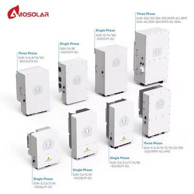 Deye SUN-5K-12K-SG01LP1 híbrido em rede Inverter tecnologia híbrida para sistema de energia solar
