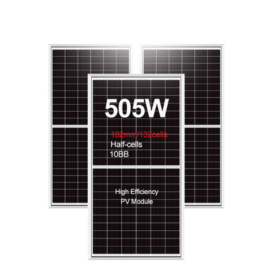 Grade A Célula Solar Amosolar Mono 490w 500w 505w Painel de Energia Solar para Sistema de Energia Solar