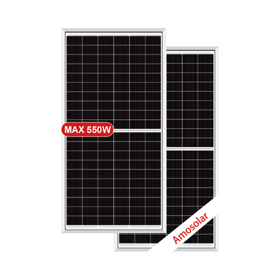 Amosolar Half Cell 525watt 530watt 535watt 540watt 545watt 550watt Painel Solar Bifacial