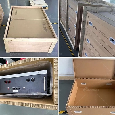 Bateria de lítio montada na parede de 48V/51.2V com material seguro e fácil instalação