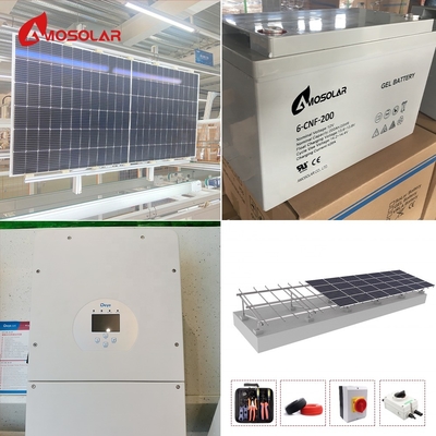 Sistema de painéis solares Home Power Hybrid Solar 5kw 6kw 8kw 10kw