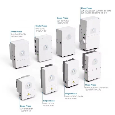 Deye 24v 48v 5kw 6kw 8kw 10kw Sun-5k-sg03lp1-eu e Sun-8k-sg01lp1-eu Inversor híbrido para casa