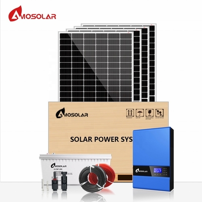 Sistema de Energia Solar Amosolar de 3 kW com estrutura de montagem personalizada e função off-grid