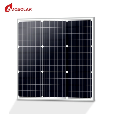 Painel Solar Monocristalino de Dimensão Pequena 20W 30W 40W 50W 55W 60W com Caixa de Junção IP67