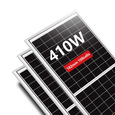 Painel Solar Monocristalino de Meia Célula Amosolar 410W com Caixa de Junção IP68