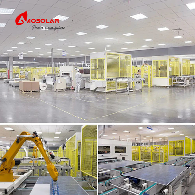 Módulo fotovoltaico solar mono tipo N de meia célula de 182 mm 570W 580W 590W com caixa de junção IP68