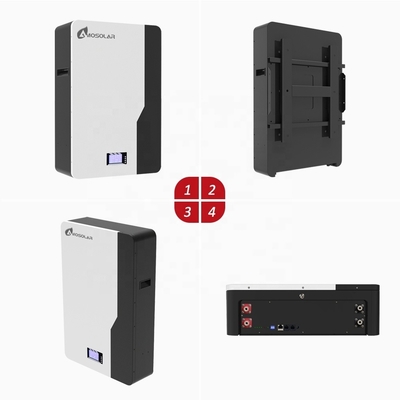 Amosolar 48V/51.2V 100ah 200ah 5kwh 10kwh 2.5kwh Bateria de íons de lítio para armazenamento solar