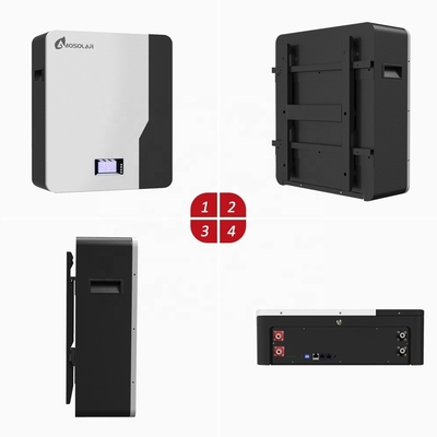 Amosolar 48V/51.2V 100ah 200ah 5kwh 10kwh 2.5kwh Bateria de íons de lítio para armazenamento solar