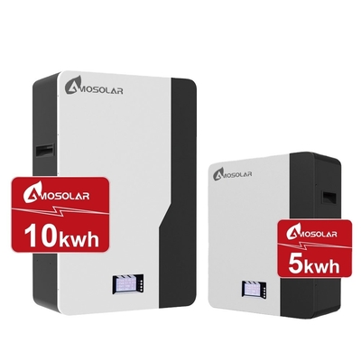 Amosolar 48V/51.2V 100ah 200ah 5kwh 10kwh 2.5kwh Bateria de íons de lítio para armazenamento solar