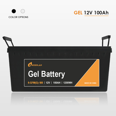 Bateria de gel amosolar 12V 24V 50Ah 100Ah 150Ah 200Ah 250Ah para sistema de armazenamento solar