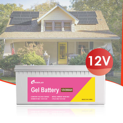 Amosolar 12V 24V 50Ah 100Ah 150Ah 200Ah 250Ah 500Ah Bateria tipo gel OEM/ODM aceita
