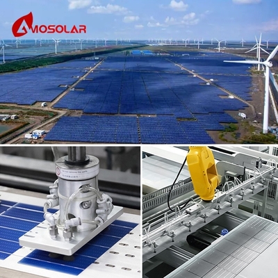 Instalação do painel solar fotovoltaico PERC 330w 340w 350w 400w com células de 156,75mmx156,75mm