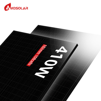 400w 410w 420w 430w Painel Solar Mono Com e N-TYPE Anodizado Alumínio Ligação Quadro