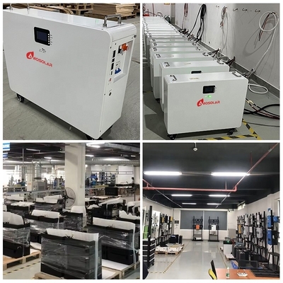 48V 51.2V 100Ah 200Ah Bateria de íons de lítio Energia de armazenamento de energia para painéis solares domésticos