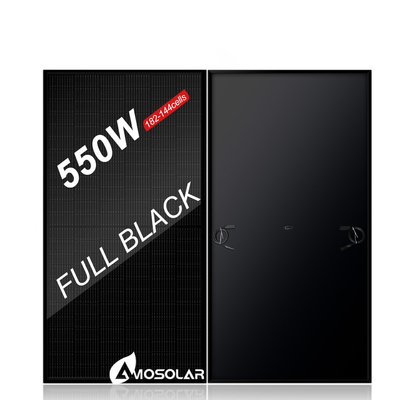 Painéis solares monocristalinos 540W 545W 550W com conector fotovoltaico e MC4 compatível