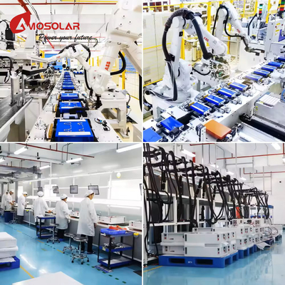 Bateria de lítio Lifepo4 Amosolar 48v 51.2v 100ah 200ah Sistema fotovoltaico off-grid