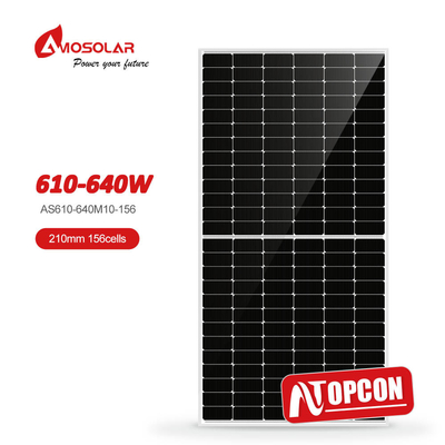 Painéis solares TOPCON monocristalinos tipo N 610W 620W 630W 640W para sistema de energia solar