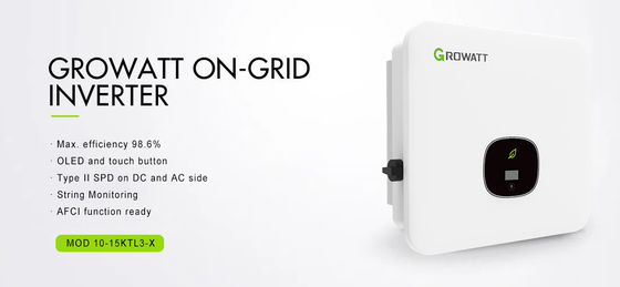 17kg Growatt Inverter Solar 15KW 20KW 25KW 30KW 50KW Pure Sinus Wave MPP 3 fases Grid Tie