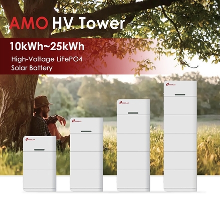 Amosolar Household High Voltage Lithium Battery Pack com gama de potência de saída de 10-20 kWh