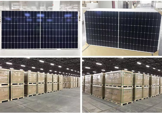 Quadro de liga de alumínio anodizado 560-600W JA Trina Longi Mono Solar para casa solar