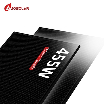 Caixa de junção IP68 Amosolar 440w 445w 450w 455w Half Cells Full Black PV Module