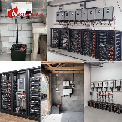LiFePO4 48V 51.2V Bateria de íons de lítio 100Ah 200AH LFP de ciclo profundo com componentes