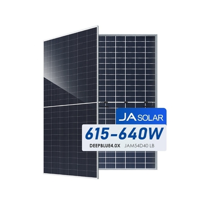 CE TUV IEC Certificado Painel Solar Full Black Bifacial 620W N-Type Monocristalino JA