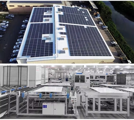 EU Stock Longi Hi MO 6 módulos solares 590W 600W N Tipo Anodizado