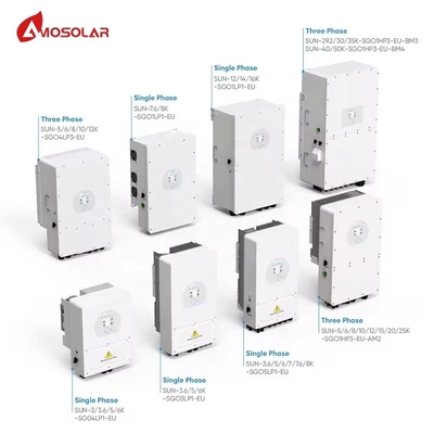 Inversor solar de corrente de fase única de 6kw com saída de 220V/230V/240V e conversão solar