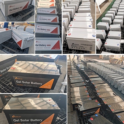 Amosolar Bateria de Ácido de Chumbo 12V100AH Bateria de Gel Solar com 3000 ciclos de vida