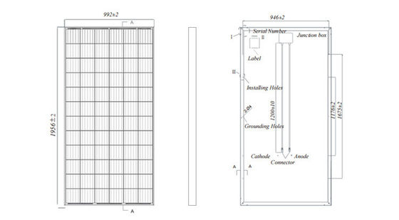 180,3% Painel fotovoltaico solar de 24v 36v 330w 340w 350w 400w para sistema de montagem em solo doméstico