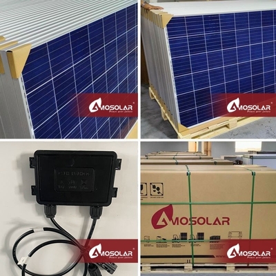 4mm2 Cabos IEC Tamanho 330w 340w 350w 400w Painel fotovoltaico solar para sistema de eletricidade doméstica