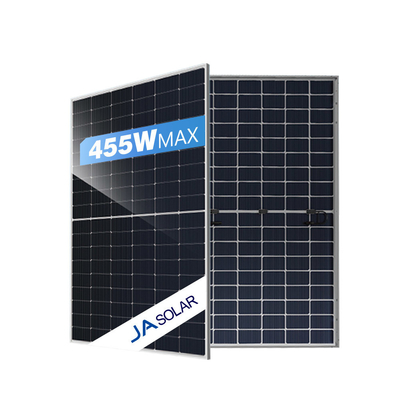 JA Solar 430W 440W 445W 455W Modulos fotovoltaicos bifaciais Tecnologia avançada de energia solar