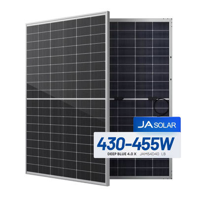 JA Solar 430W 440W 445W 455W Modulos fotovoltaicos bifaciais Tecnologia avançada de energia solar